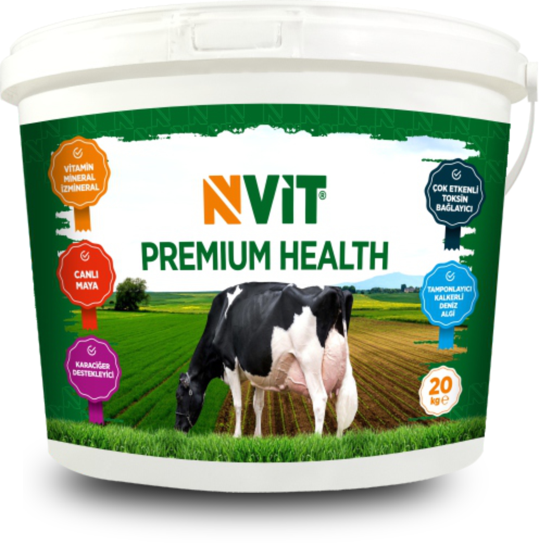 NVİT PREMIUM HEALTH Vitamin Mineral, Maya, Tamponlayıcı ( Deniz Algi), Çok Etkenli Toksin Bağlayıcı, Deve Dikeni Ekstrakt Yem Katkı Premiks